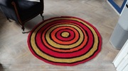 Dywan okrągły rękodzieło, 130 cm