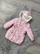 Ocieplana kurtka parka dla dziewczynki 74-80 cm