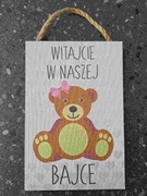tabliczka do pokoju dziecięcego witajcie w naszej bajce