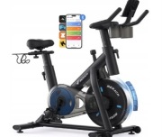 Rower spiningowy Treningowy z LCD i stojakiem na hantle Merach