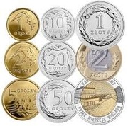 1,2,5,10,50gr i 1,2,5zł z 2023r Stan Monet 1