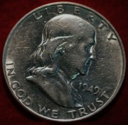 50 centów - SREBRO - Franklin Half Dollar 1949 - menniczy  