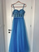 Suknia niebieska 36 