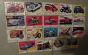 19 Sztuk obrazków z gumy Turbo z serii 261-330 
