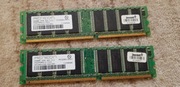 Pamięć ram DDR1 2x256MB sprawna testowana DDR1 400 cl3