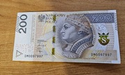 Banknot obiegowy 200zl Seria DM0097997
