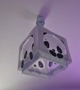 Panda lampa wisząca 1-punktowa niebieska Dalber