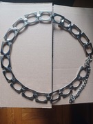 Pasek metalowy srebrny dł. całkowita 104 cm