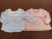 2 tuniki dla dziewczynki 98