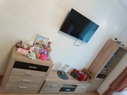 Komplet mebli do salonu – serwantka z podświetleniem + komoda + szafka