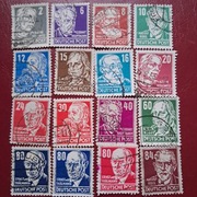 Deutsche Post  1952  Dzialacze  seria  kompletna 