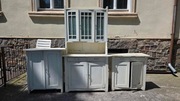PRL kredens kuchenny, zestaw mebli do renowacji