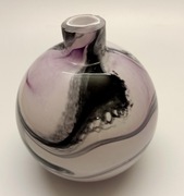 Wazonik szklany, manufaktura Krosno