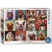 Puzzle 1000 Funny Dogs by Lucia Heffernan 
