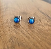 Unikatowe kolczyki sztyfty, ręcznie malowane akwarelą 