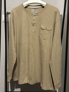 Koszulka z długim rękawem ANGELO LITRICO beżowa XXXL