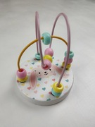 Labirynt z króliczkiem przeplatanka z koralikami zabawka edukacyjna dzieci