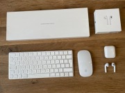 Zestaw Apple Magic Keyboard + Magic Mouse 2 + AirPods 2 Oryginalne