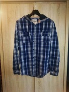 Bluza koszulowa z kapturem, Denim Co