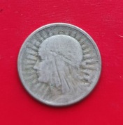 2 ZŁOTE GŁOWA KOBIETY 1932 rok - srebro AG oryginał N4