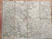 Stara mapa Królestwo Bawarii  ok. 1900 r