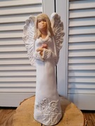 Anioł figurka ceramiczna wys 32 cm