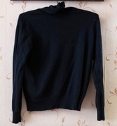 Czarny Golf Męski ZARA MAN BASIC Rozmiar M Bawełna Sweter Vintage Slim