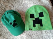 MINECRAFT Czapka zimowa i czapka z daszkiem nowa JINX zestaw zielony super