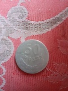 Moneta kolekcjonerska 50 gr z 1949 bez znaku