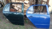 Fabia I drzwi tył prawe sedan hatchback  zielone