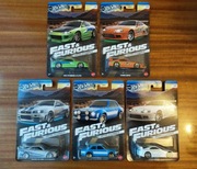 Hot Wheels Silver Series - Fast & Furious Brian O'Conner - Zestaw 5 autek