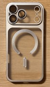 Etui iPhone 17 Pro Max MagSafe z osłoną aparatu przezroczyste szare