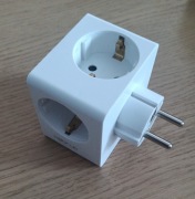 Kostka złodziejka rozgałęźnik elektryczny 5w1  3-gniazda E, USB-A, USB-C