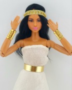 Biżuteria akcesoria bransoletka złota dla lalek Barbie  zestaw 2 bransolet