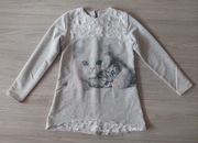 Tunika szara z kotkami 128