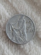 Moneta 5 zł Rybak1960 rok