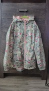 Kurtka wiosenna parka dla dziewczynki kwiatki r. 152/158
