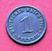 1  Fenig  1912 r A -   Niemcy   Cesarstwo