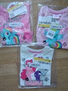 nowy zestaw My Little Pony 92 kucyki koniki 3pak bluzki na długi rękaw 