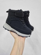 Nowe ocieplane buty zimowe kozaki chłopięce czarne botki r. 28 (17 cm)