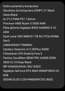 komputer AMD Ryzen 5 RTX 4060 32 GB RAMu