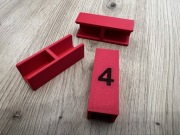 Przymiar do montażu frontów meblowych. Szczelina 4 mm.