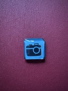 Magnes na lodówkę, aparat fotograficzny, mały, kwadratowy