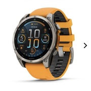 Garmin Fenix 8 47mm AMOLED Sapphire Tytan z paskiem Spark Orange Graphite