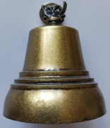 Dzwonek metalowy-przenikliwie dźwięczny i głośny fi 6,7;h 7,5cm bez uchwytu