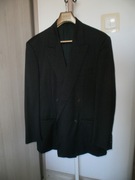 GIANNI VERSACE COUTURE VINTAGE CZARNA DWURZĘDOWA 100%WEŁNA + CERRUTI 50 L