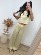 Komplet maselkowy wiskozowy butter yellow