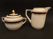 Ohme, Szczawienko, mlecznik i cukiernica, porcelana vintage 1920-1930