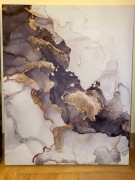 obraz na płótnie black&gold abstraction abstrakcja 50x40 cm home&you
