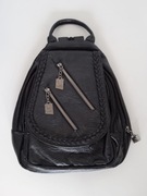 Plecak damski z ekoskóry mały czarny